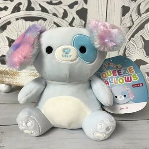 Squeeze-Mallows by Squishmallows “Demir” the Blue Dog